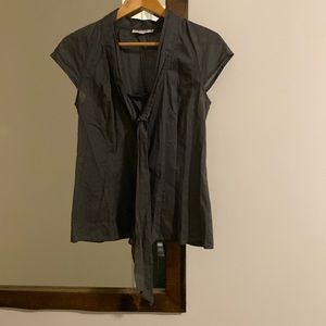 Calvin Klein blouse with front tie, size medium